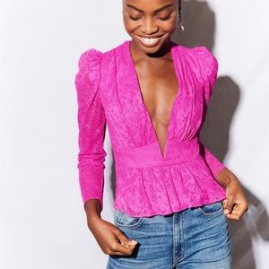 ❌SOLD❌SAYLOR Devonne Snakeskin Lace Top